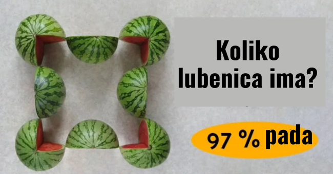 KOLIKO LUBENICA IMA NA OVOJ SLICI?